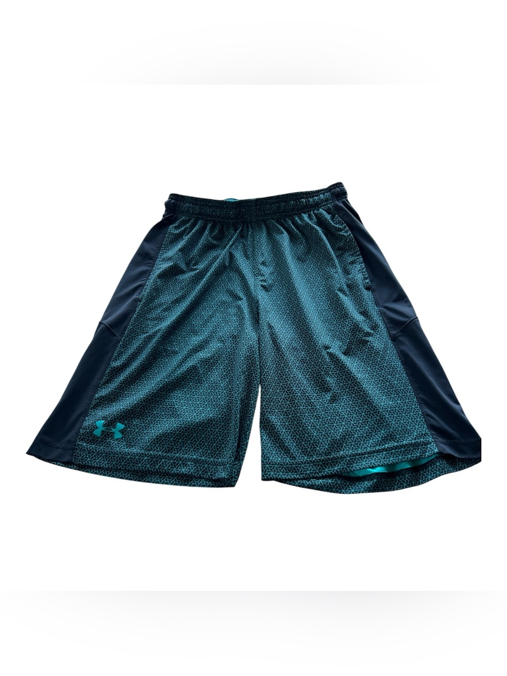 Under Armour Men's Teal Geometric Athletic Shorts